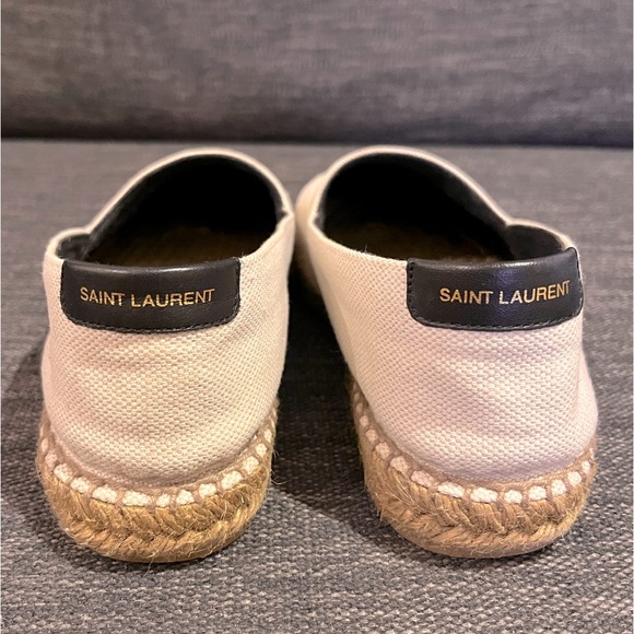 Saint Laurent Embroidered Espadrilles in canvas size 37 - Picture 5 of 11